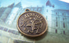 Accessories - 10 Pcs Of Antique Bronze Sagittarius The Archer Constellation Round Charms Pendants 18mm A1936