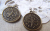 Accessories - 10 Pcs Of Antique Bronze Sagittarius The Archer Constellation Round Charms Pendants 18mm A1936