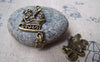 Accessories - 10 Pcs Of Antique Bronze Santa Claus Christmas Gift Charms Pendants 17x17mm A513