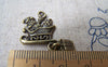 Accessories - 10 Pcs Of Antique Bronze Santa Claus Christmas Gift Charms Pendants 17x17mm A513