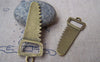 Accessories - 10 Pcs Of Antique Bronze Saw Charms Pendants 19x50mm A4025