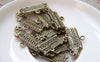 Accessories - 10 Pcs Of Antique Bronze School Bus Charms Double Sided 9x23mm A928