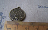 Accessories - 10 Pcs Of Antique Bronze Scorpius Scorpion Constellation Round Charms 18mm A1931