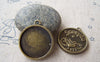 Accessories - 10 Pcs Of Antique Bronze Scorpius Scorpion Round Base Setting Charms Match 25mm Cameo A4515