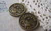 Accessories - 10 Pcs Of Antique Bronze Scorpius Scorpion Round Base Setting Charms Match 25mm Cameo A4515