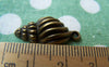 Accessories - 10 Pcs Of Antique Bronze Sea Snail Conch Charms 13x21mm A3402