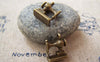 Accessories - 10 Pcs Of Antique Bronze Sewing Machine Charms 12x12mm A1026