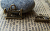 Accessories - 10 Pcs Of Antique Bronze Sewing Machine Charms 14x18mm A1476
