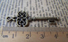 Accessories - 10 Pcs Of Antique Bronze Skeleton Key Charms 16x45mm A166