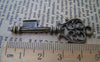 Accessories - 10 Pcs Of Antique Bronze Skeleton Key Charms 17x43mm A178