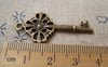 Accessories - 10 Pcs Of Antique Bronze Skeleton Key Charms 18x39mm A168