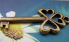 Accessories - 10 Pcs Of Antique Bronze Skeleton Key Charms 22x49mm A188