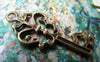 Accessories - 10 Pcs Of Antique Bronze Skeleton Key Charms Pendants 16x36mm A201