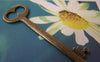 Accessories - 10 Pcs Of Antique Bronze Skeleton Key Pendants Charms 16x53mm A176