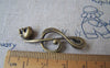 Accessories - 10 Pcs Of Antique Bronze Skull Music Note Charms 17x40mm A3098