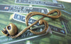 Accessories - 10 Pcs Of Antique Bronze Skull Music Note Charms 17x40mm A3098