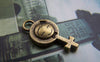 Accessories - 10 Pcs Of Antique Bronze Smile Girl Female Cross Charms 11x23mm A3801