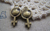 Accessories - 10 Pcs Of Antique Bronze Smile Girl Female Cross Charms 11x23mm A3801