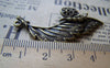 Accessories - 10 Pcs Of Antique Bronze Snail On The Leaf Pendants Charms 20x48mm A3927