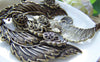 Accessories - 10 Pcs Of Antique Bronze Snail On The Leaf Pendants Charms 20x48mm A3927