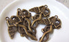 Accessories - 10 Pcs Of Antique Bronze Snake Angel Charms 25x38mm A681