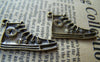 Accessories - 10 Pcs Of Antique Bronze Sneaker Shoes Charms 18x29mm A3290