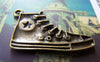 Accessories - 10 Pcs Of Antique Bronze Sneaker Shoes Charms 18x29mm A3290