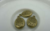 Accessories - 10 Pcs Of Antique Bronze Spiral Oval Charms 14x20mm A5982