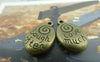 Accessories - 10 Pcs Of Antique Bronze Spiral Oval Charms 14x20mm A5982