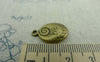 Letters & Numbers - 10 pcs Antique Bronze Be Kind Spiral Oval Charms Double Sided A5968
