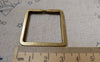 Accessories - 10 Pcs Of Antique Bronze Square Keyring Charms 33mm A6049