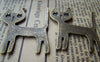 Accessories - 10 Pcs Of Antique Bronze Standing Cat Charms 33x44mm A2817