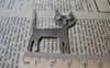 Accessories - 10 Pcs Of Antique Bronze Standing Cat Charms 33x44mm A2817