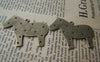 Accessories - 10 Pcs Of Antique Bronze Star Horse Pendants Charms 34x42mm A460