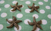 Accessories - 10 Pcs Of Antique Bronze Starfish Charms 23mm A3406
