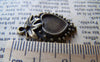 Accessories - 10 Pcs Of Antique Bronze Strawberry Base Setting Match 10x10mm Heart Cameo A3223
