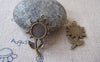 Accessories - 10 Pcs Of Antique Bronze Sunflower Pendants Match 9.5mm Cabochon A4371