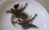 Accessories - 10 Pcs Of Antique Bronze Swallow Bird Dove Charms Two Loops 26x44mm A3724