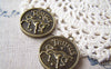 Accessories - 10 Pcs Of Antique Bronze Taurus Bull Constellation Round Base Setting Match 25mm Cab A3107