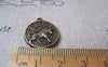 Accessories - 10 Pcs Of Antique Bronze Taurus Bull Constellation Round Charms Pendants 18mm A1928
