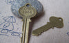 Keys & Locks - 10 pcs Antique Bronze 1964 Key Charms Pendants A190