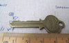Keys & Locks - 10 pcs Antique Bronze 1964 Key Charms Pendants A190