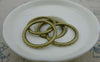 Accessories - 10 Pcs Of Antique Bronze Textured Round Circle Rings 30mm A5935