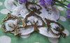 Accessories - 10 Pcs Of Antique Bronze Textured Tree Charms 21x26mm A323