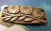 Accessories - 10 Pcs Of Antique Bronze Three Owl On Tree Rectangular Connectors Charms 20x38mm A105