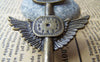Accessories - 10 Pcs Of Antique Bronze Time Machine Clock Key Pendants 45x75mm A187