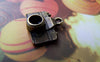 Accessories - 10 Pcs Of Antique Bronze Tiny Camera Charms 15x15mm A1788