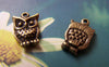 Accessories - 10 Pcs Of Antique Bronze Tiny Owl Charms 10x16mm A121