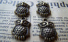 Accessories - 10 Pcs Of Antique Bronze Tiny Owl Charms 13x16mm A134