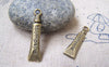 Accessories - 10 Pcs Of Antique Bronze Toothpaste Charms 7x28mm A2914